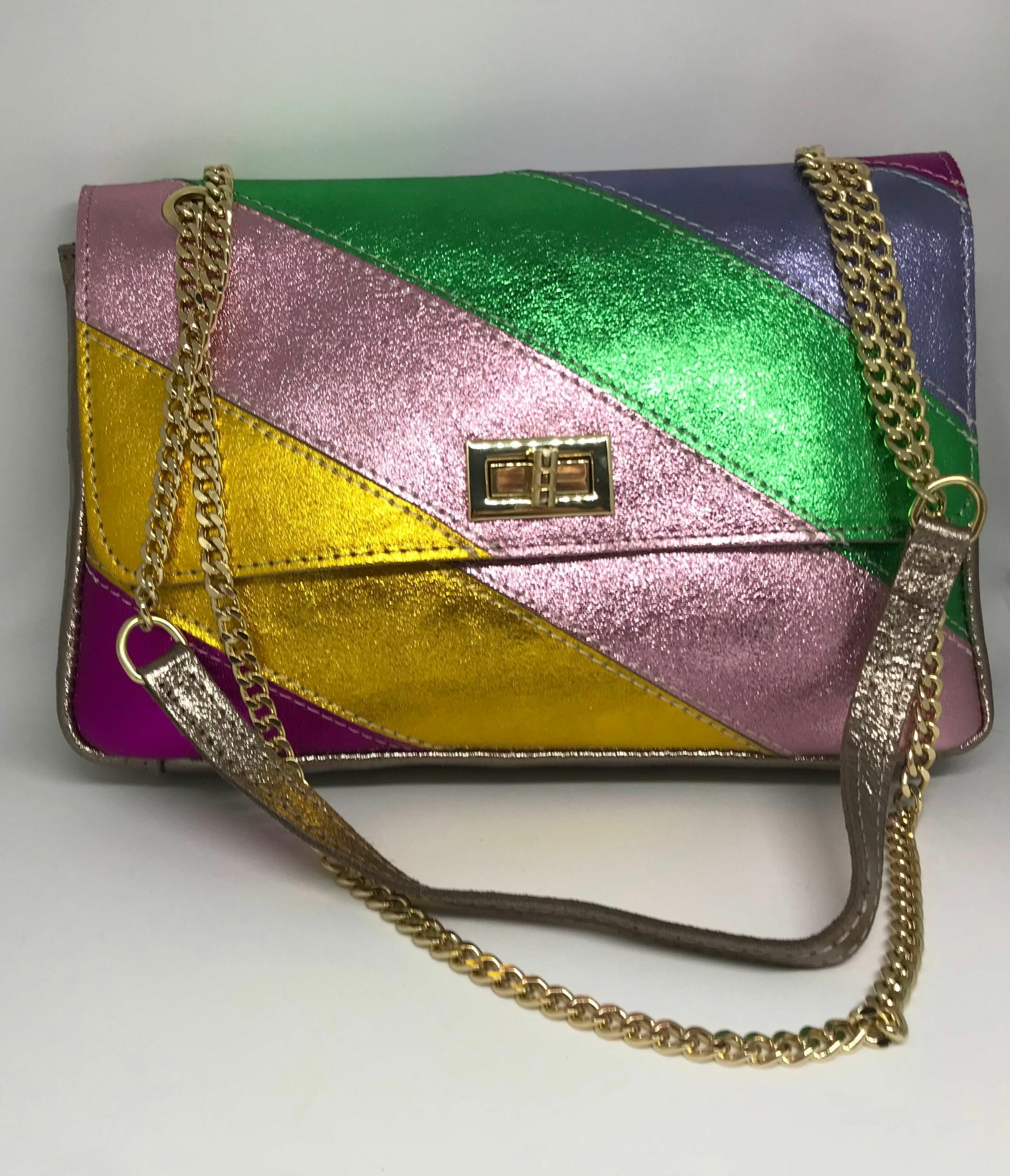 Metallic crossbody in leuke kleurtjes - Afbeelding 2
