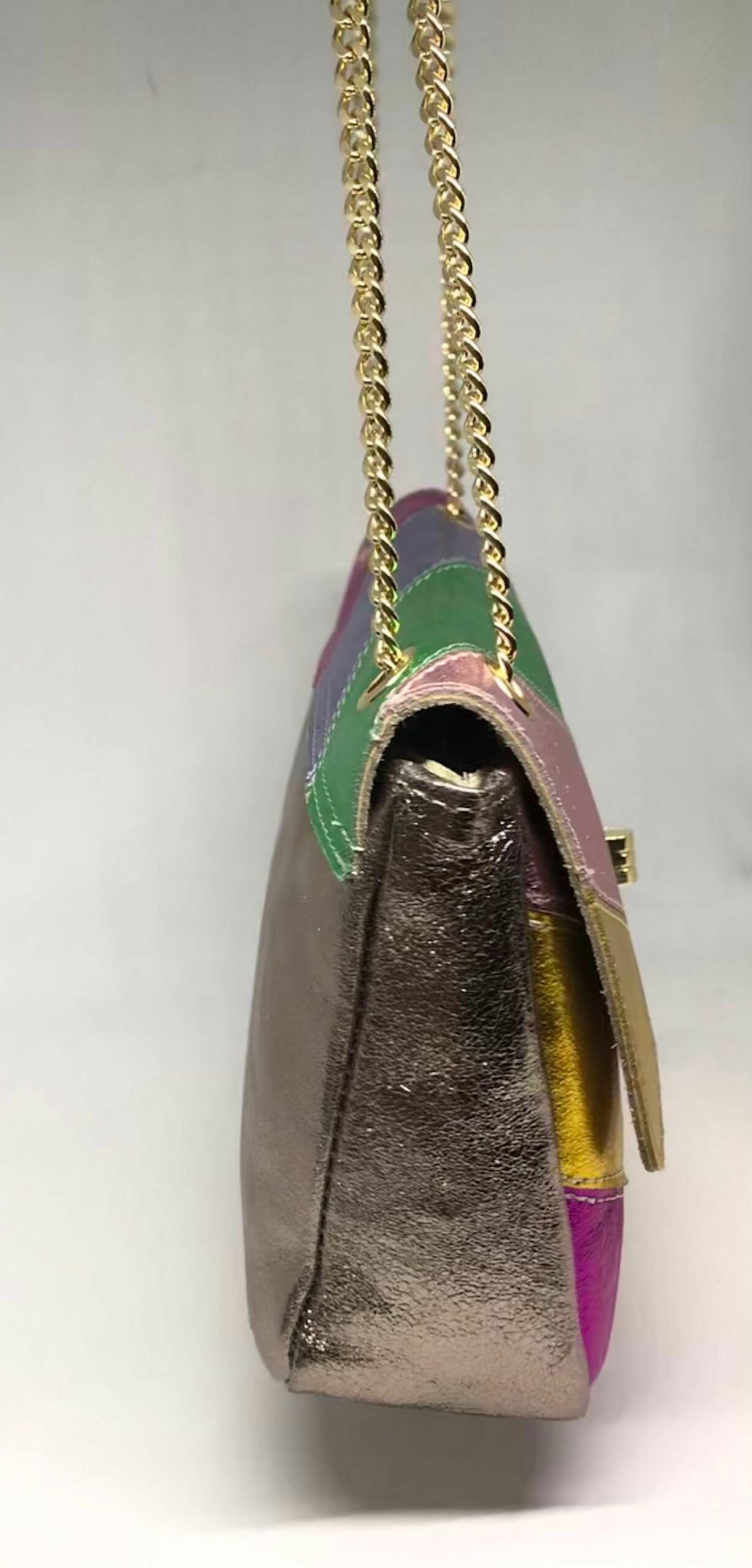 Metallic crossbody in leuke kleurtjes - Afbeelding 3